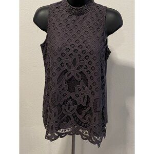 Rewind Jr. Womens Size S Contrast Last Front Key Hole Neck Last Front